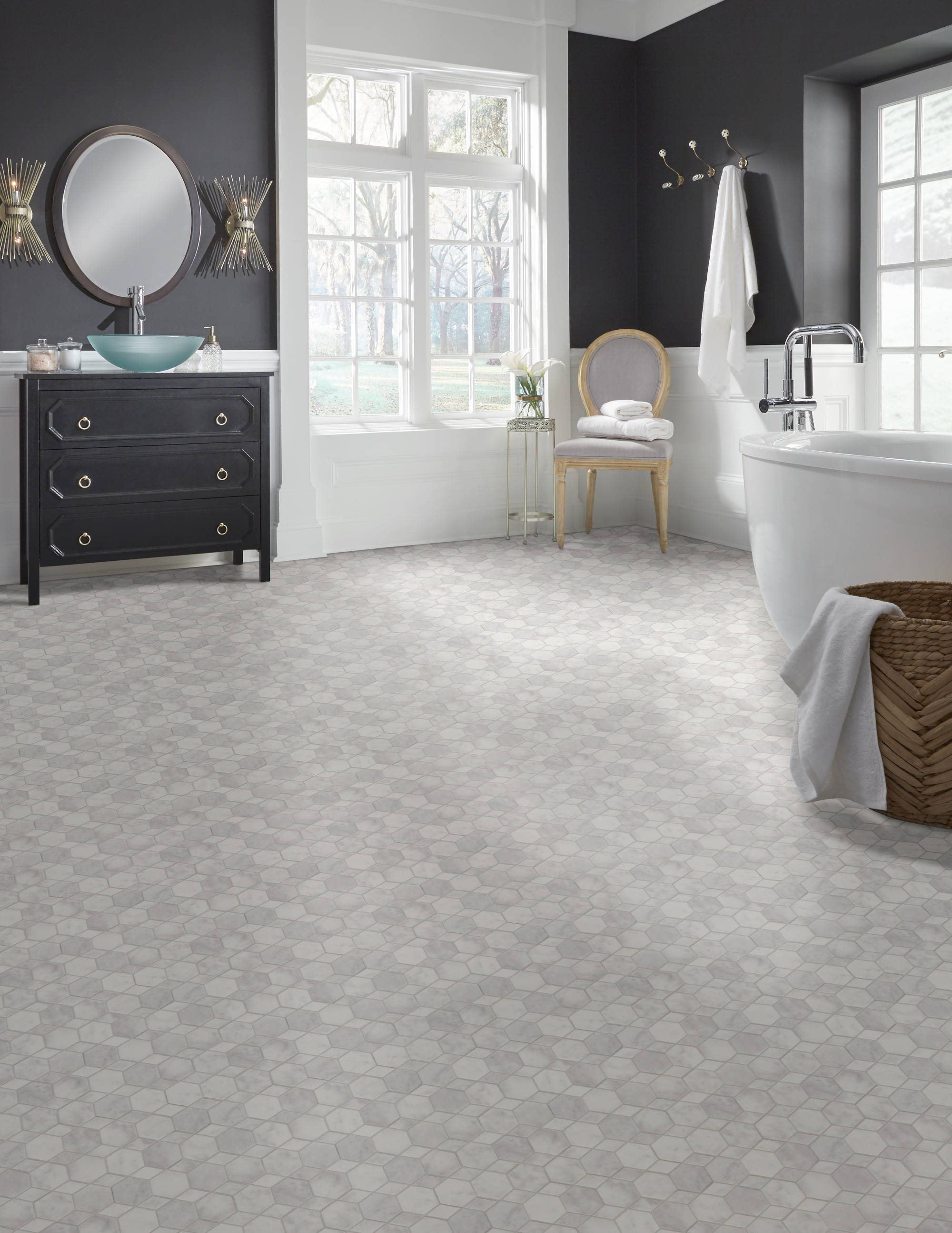Luxury Vinyl Sheet Silver Oceana Sand Dollar 080440 | Mannington