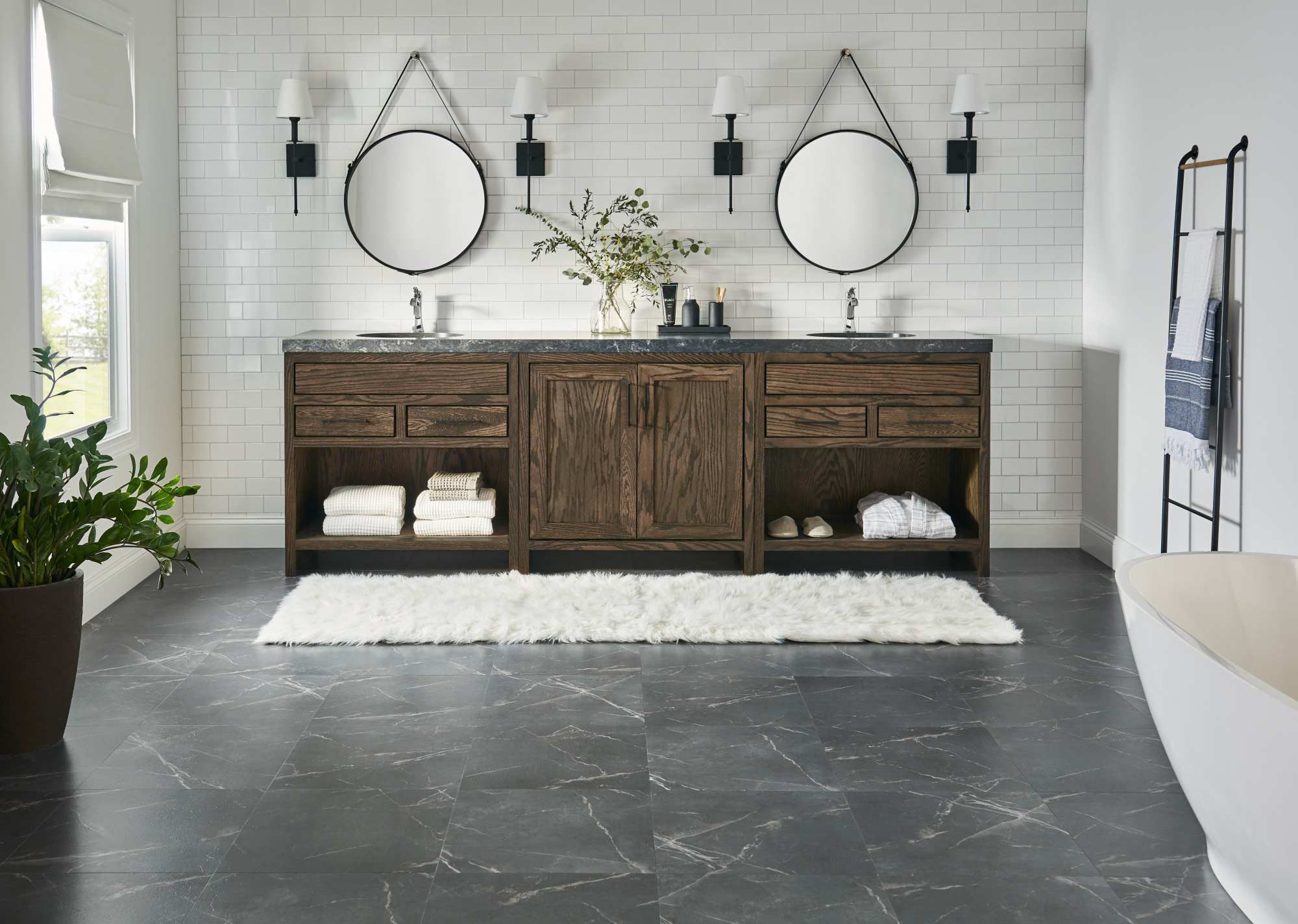 Luxury Vinyl ADURA®Flex Baltic Stone Storm FXR450 | Mannington