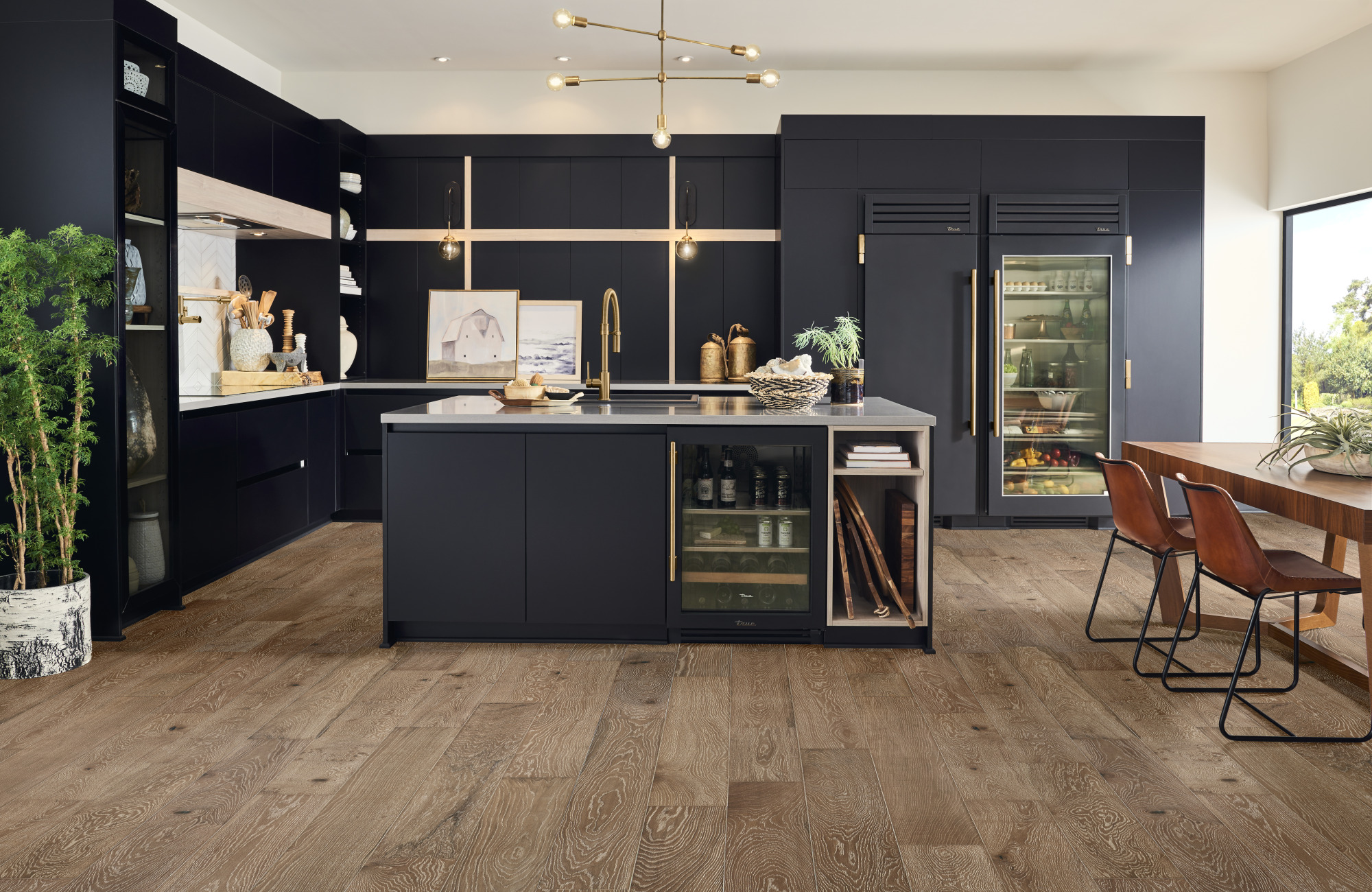 Hardwood Rustics Park City Herringbone Sundance HPLS37SUDF1