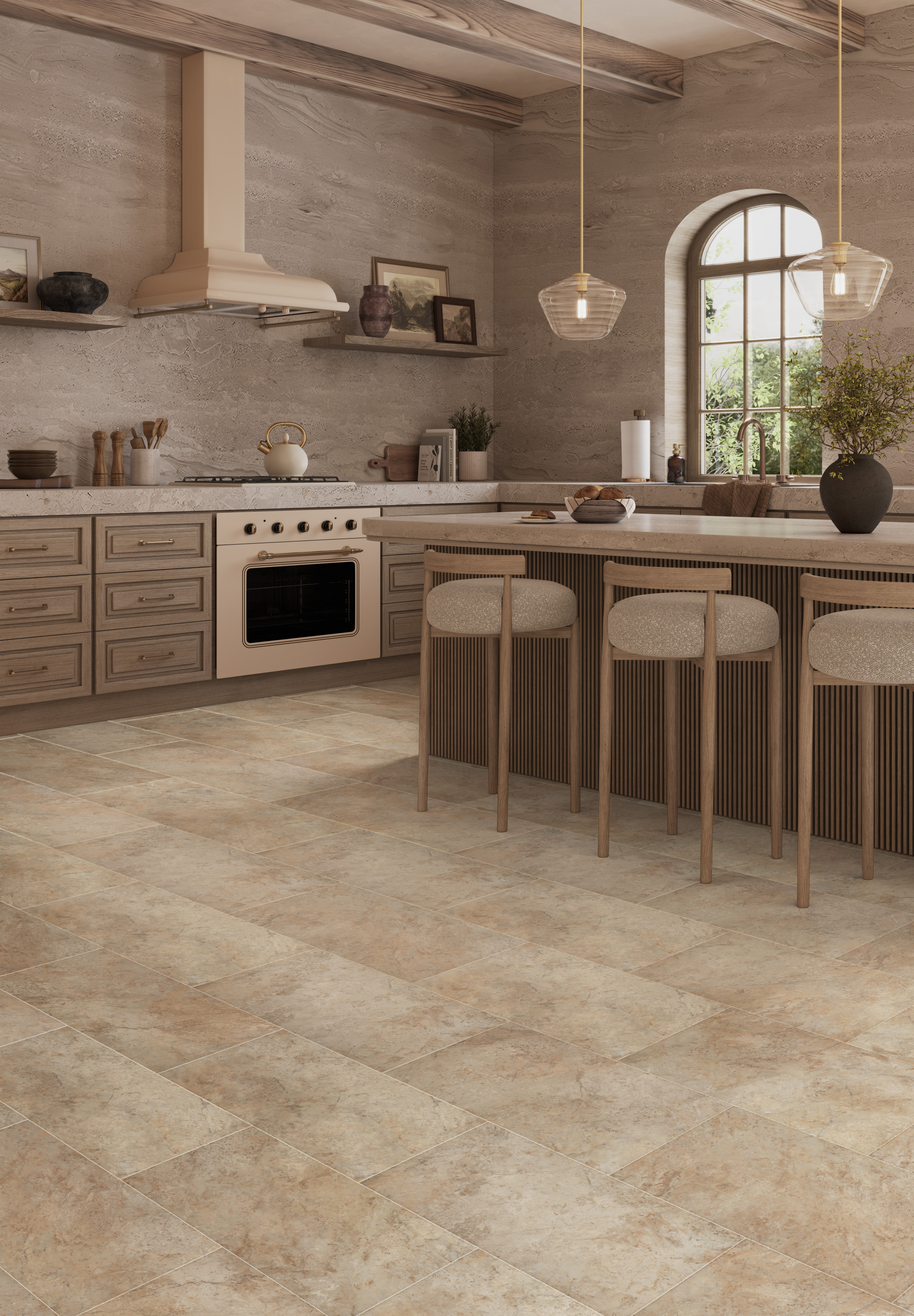 Luxury Vinyl ADURA®APEX Luxxe Hexagon Caviar APS200 | Mannington