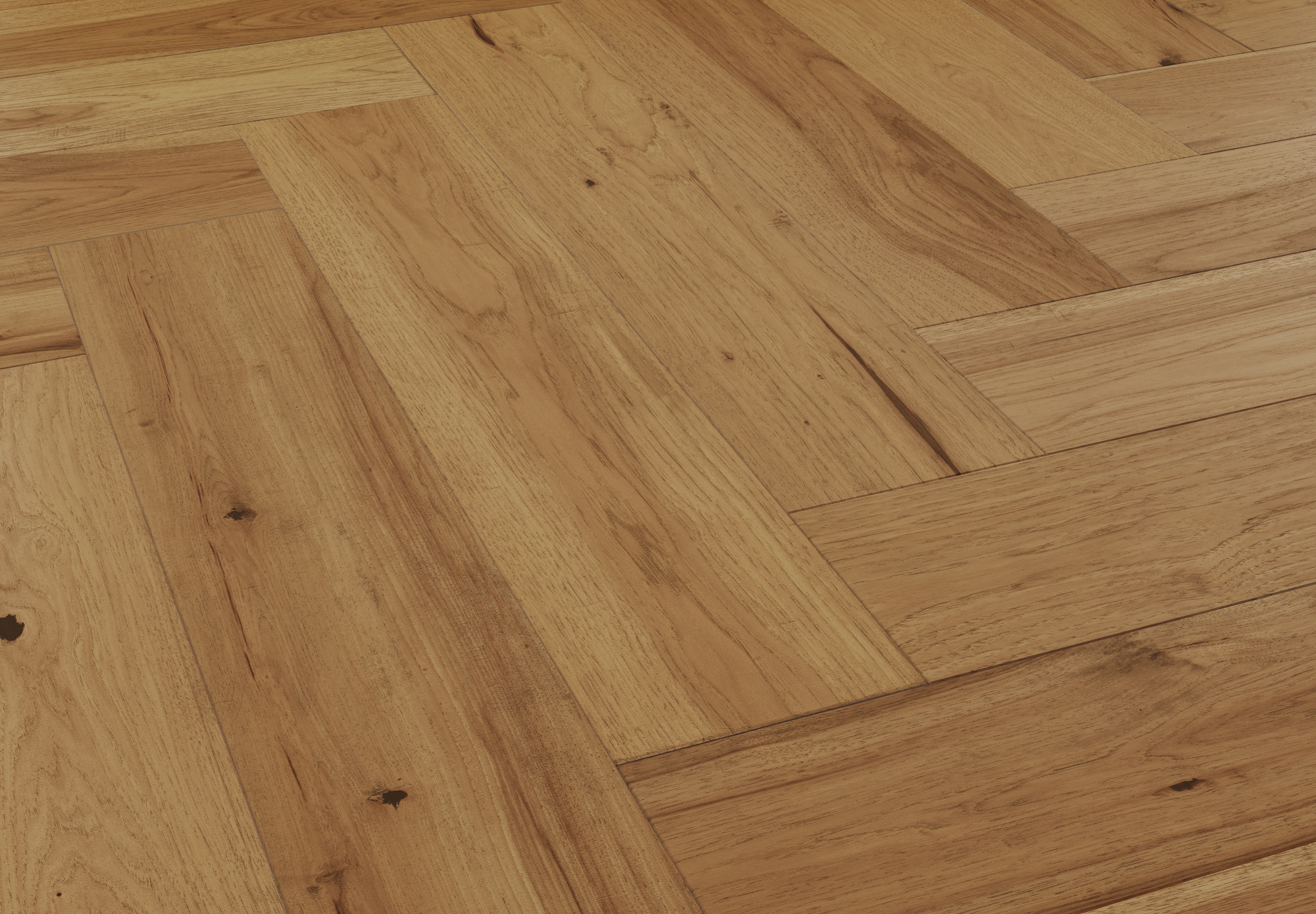 Hardwood Handcrafted Provence Herringbone Champagne MSPH07CHP1